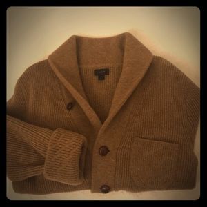 J. Crew Men’s lamb wool shawl neck cardigan